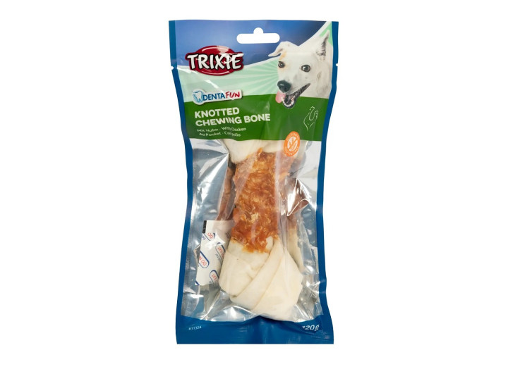 Лакомство для собак Trixie Кость для чистки зубов Denta Fun с курицей, 18 см, 1 шт., 120 г (31324_1шт)
