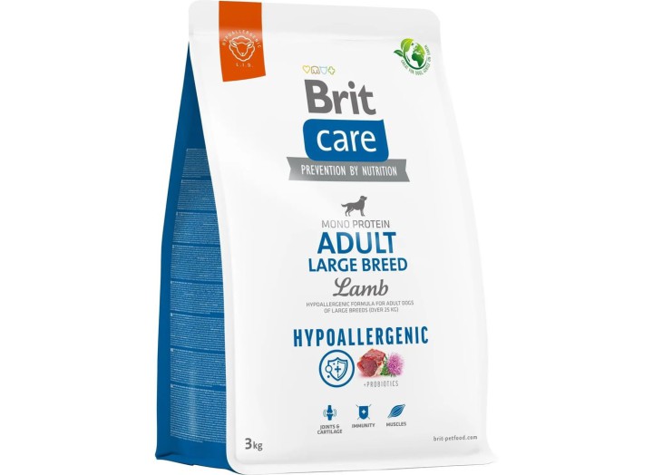 Brit Care Hypoallergenic Adult Large Breed с ягненком для собак крупных пород 3 кг