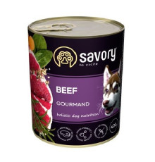 Savory Dog Gourmand Beef для собак с говядиной 400 г