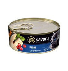 Savory Cat Adult Fish для кошек с рыбой 100 г