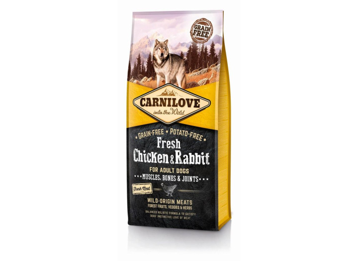 Carnilove Fresh Adult Chicken Rabbit для собак з куркою та кроликом 12 кг