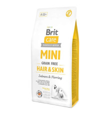 Brit Care Mini GF Hair & Skin для собак с лососем и сельдью 7 кг фото