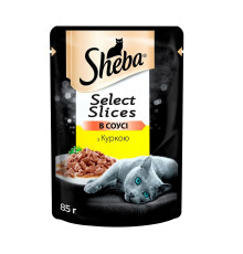 Sheba Slices для кішок з куркою у соусі 12*85 г