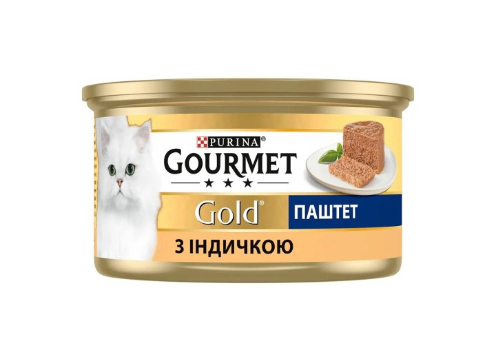 Gourmet Gold для кошек паштет с индейкой 24x85 г