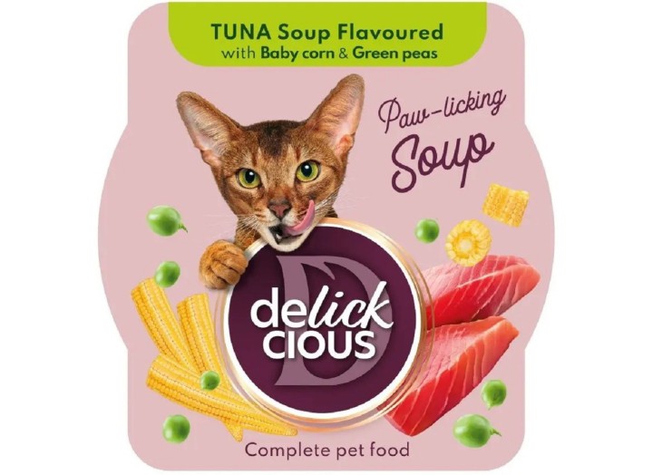 Delickcious (Делішес) Soup Tuna для кішок суп з тунцем 80 г