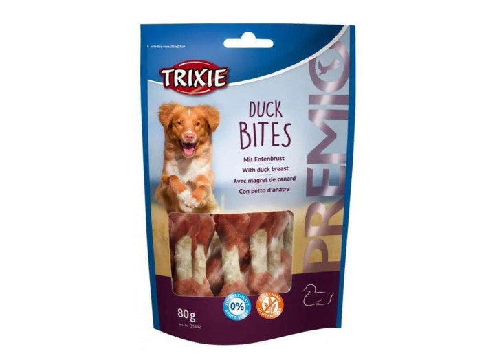 Лакомство для собак Trixie Premio Duck Bites, с уткой, 80 г (31592)