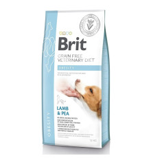 Brit VD Obesity Dog для собак з ягнятком та горохом 12 кг