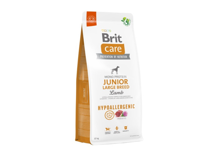 Brit Care Hypoallergenic Junior Large для цуценят з ягнятком 3 кг