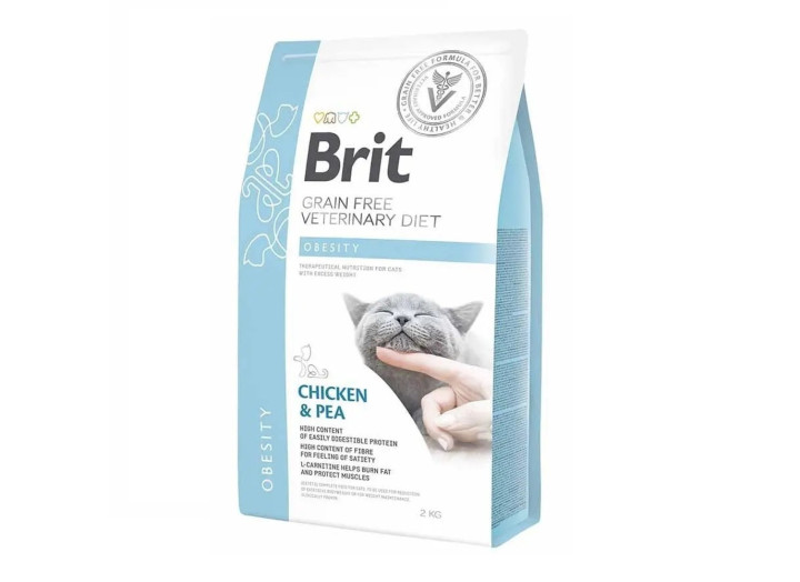 Brit VD Obesity Cat для кішок з куркою 2 кг