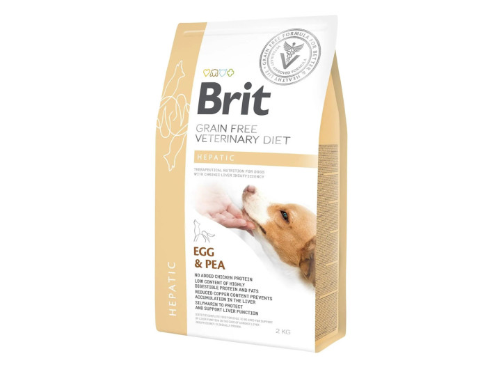 Brit VD Hepatic Dog для собак з яйцем, горохом, бататом та гречкою 2 кг