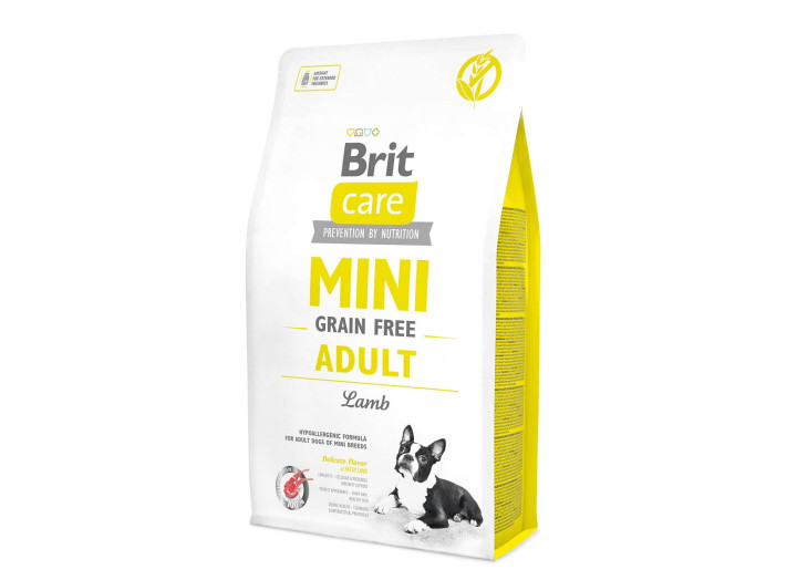 Brit Care Mini Grain Free Adult Lamb для собак з ягнятком 2 кг
