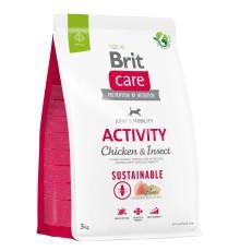 Brit Care Dog Sustainable Activity Chicken для собак с курицей и насекомым 3 кг