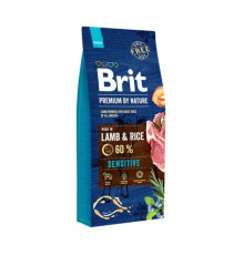 Brit Premium Sensitive Lamb для собак з ягнятком 3 кг