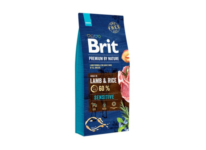 Brit Premium Sensitive Lamb для собак з ягнятком 3 кг