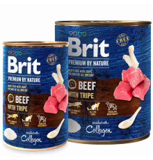 Brit Premium by Nature з яловичиною та рубцем для собак 400 г