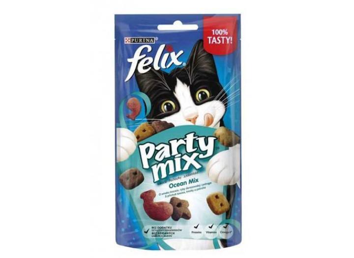 Лакомство Felix Party Mix Ocean для кошек 80г Лакомство Felix Party Mix Ocean для кошек 80г