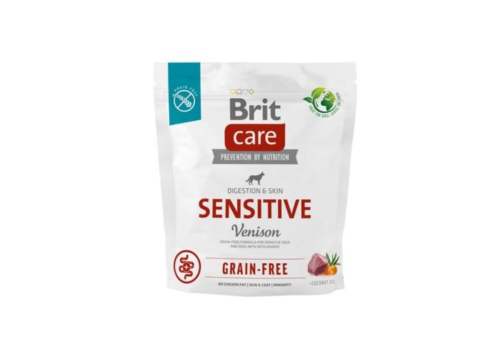 Brit Care Dog Grain-free Sensitive для собак із чутливим травленням з оленіною 1 кг Brit Care Dog Grain-free Sensitive для собак із чутливим травленням з оленіною 1 кг