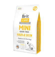 Brit Care Mini Grain Free Hair & Skin для собак з лососем 7 кг