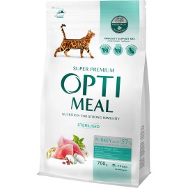 Optimeal Sterilised Turkey для стерилізованих кішок з індичкою 700 г