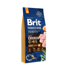 Brit Premium Adult M для собак із куркою 1 кг