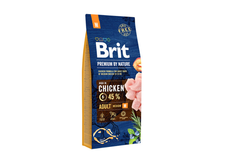 Brit Premium Adult M для собак із куркою 1 кг