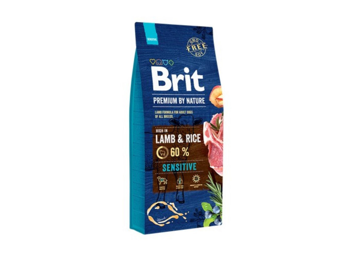 Brit Premium Sensitive Lamb для собак з ягнятком 15 кг