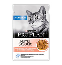 Purina Pro Plan Housecat Nutrisavour Шматочки з лососем для котів 85 г