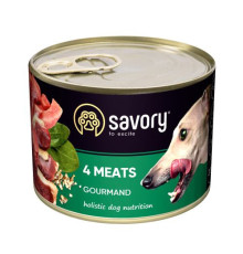 Savory 4 Meats для собак із чотирма видами м'яса 200 г