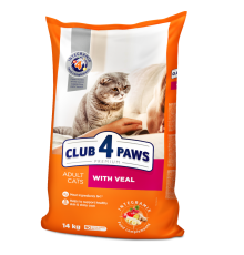 Клуб 4 Лапи Premium Veal для кішок з телятиною 14 кг
