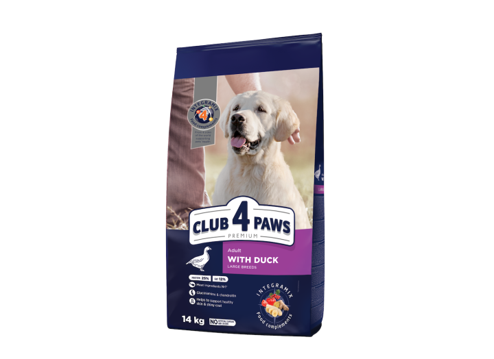 Клуб 4 Лапи Premium Large Duck для собак великих порід з качкою 14 кг