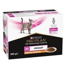 Purina Veterinary Diets UR Urinary Feline для кошек с курицей 10х80 г фото