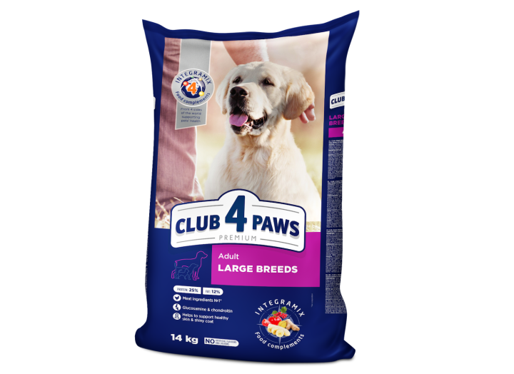 Клуб 4 Лапи Premium Large для собак великих порід із куркою 14 кг