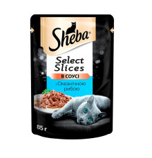Sheba Slices для кішок із океанічною рибою в соусі 12*85 г