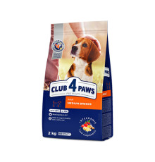 Клуб 4 Лапи Premium Medium для собак середніх порід 2 кг