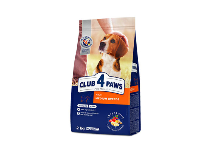 Клуб 4 Лапи Premium Medium для собак середніх порід 2 кг