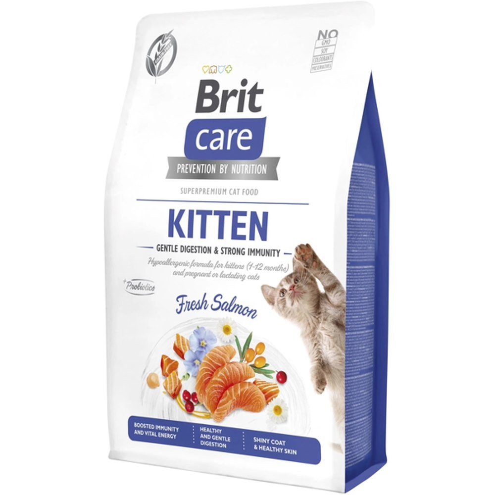 Brit Care Kitten Gentle Digestion Strong Immunity для кошенят з лососем 400 г