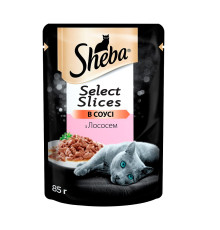 Sheba Slices для кішок з лососем у соусі 12*85 г