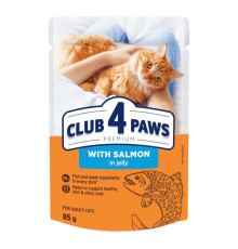 Клуб 4 Лапи Premium з лососем у желі для котів 24х85 г