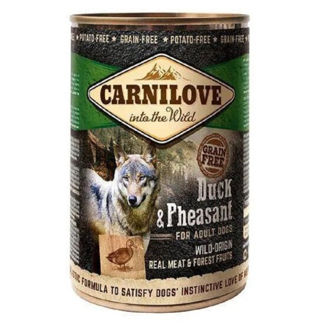 Вологий корм Carnilove Duck Pheasant для собак з качкою та фазаном 400 г (100134)