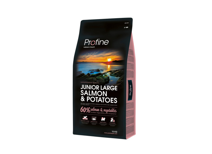 Profine Junior Large Breed Salmon & Potatoes корм для цуценят та молодих собак великих порід 15 кг