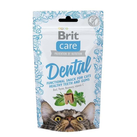 Brit Care Dental Ласощі для підтримки здоров'я зубів у кішок 50 г