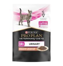 Purina Veterinary Diets UR Urinary Feline в подливке с лососем для кошек 80 г фото