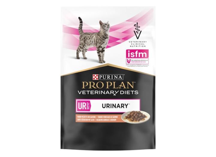 Purina Veterinary Diets UR Urinary Feline в подливке с лососем для кошек 80 г
