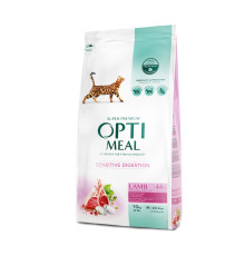 Optimeal Lamb Sensitive для котів з ягнятком 10 кг