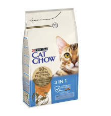 Cat Chow 3in1 для котів 3 в 1 з індичкою 15 кг