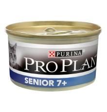 Purina Pro Plan Senior 7+ Longevis мусс с тунцом для пожилых кошек 85 г фото