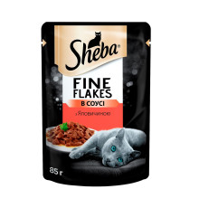 Sheba Slices для кішок з яловичиною в соусі 12*85 г