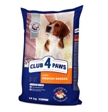 Клуб 4 Лапи Premium Medium для собак середніх порід із куркою 14 кг
