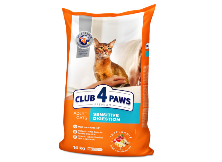 Клуб 4 Лапи Premium Sensitive Digestion для котів 14 кг