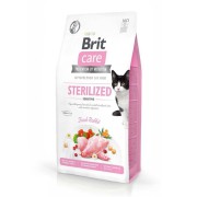Brit Care Cat Grain Sterilized Sensitive Rabbit для стерилізованих кішок з кроликом 7 кг